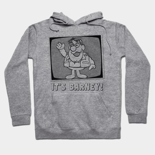 Retro Children’s Show Host Barney Vintage Durham Hoodie by Contentarama